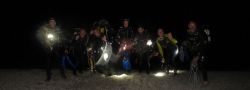 night divers and snorkellers